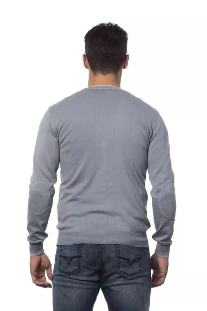 Verri Elegant Gray Cotton Cardigan for Men