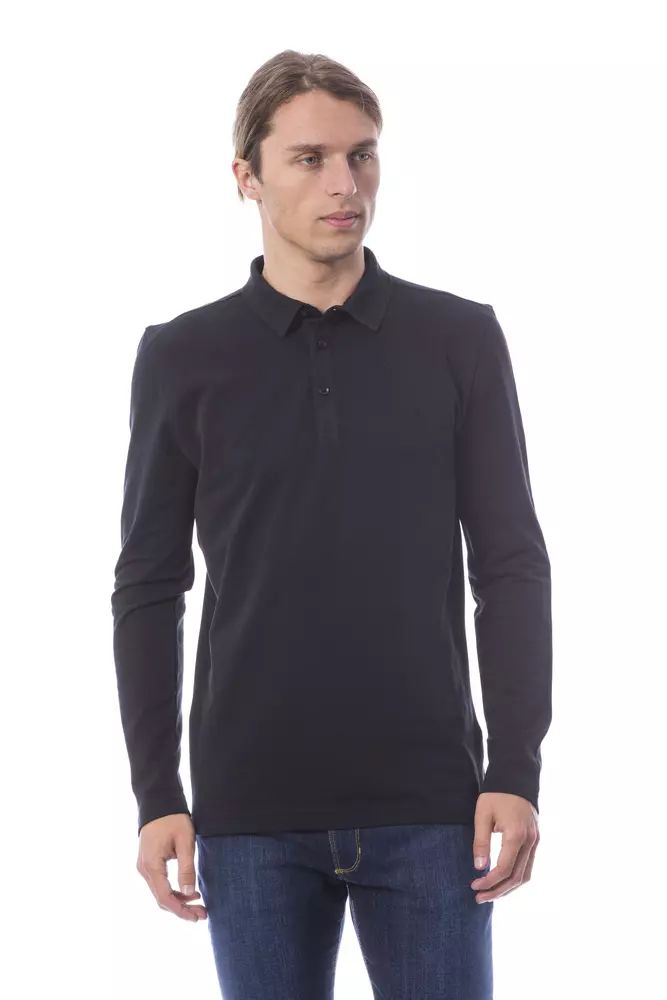 Verri Elegant Embroidered Long Sleeve Polo Shirt