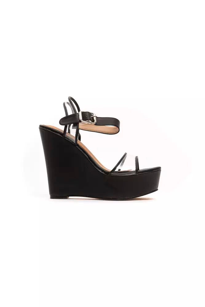 Péché Originel Elevate Your Look with Chic Transparent Wedge Sandals