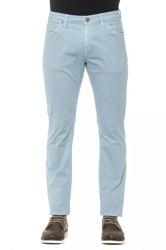 PT Torino Sleek Slim Fit Cotton Blend Trousers