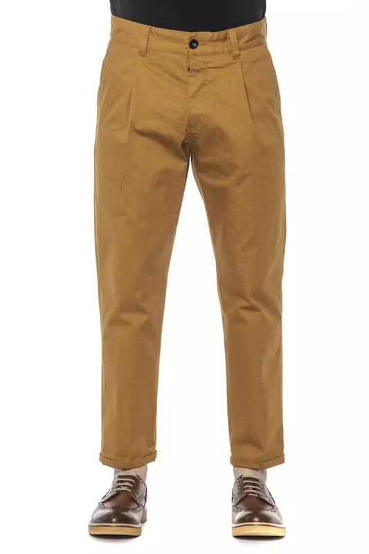 PT Torino Elegant Cotton Pleated Men's Trousers