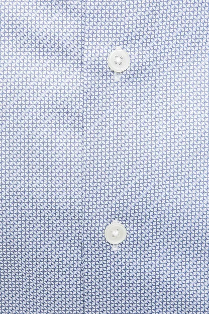 Robert Friedman Elegant Medium Slim Collar Cotton Shirt