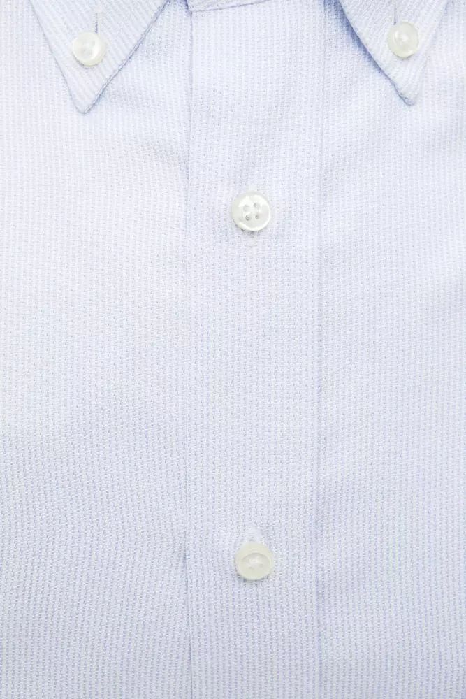 Robert Friedman Elegant Light Blue Cotton Shirt