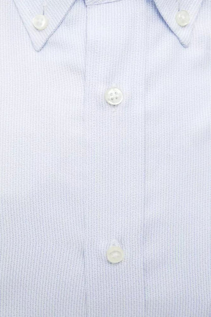 Robert Friedman Elegant Light Blue Cotton Shirt