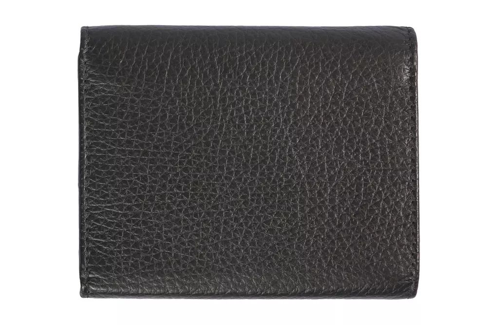 Trussardi Elegant Black Leather Women's Wallet