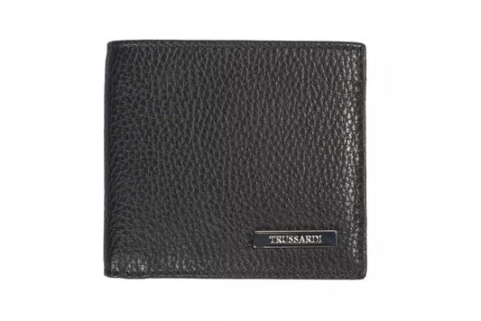 Trussardi Elegant Embossed Leather Men's Wallet