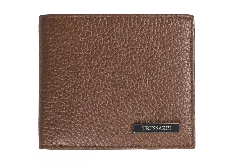 Trussardi Elegant Tumbled Leather Men's Wallet