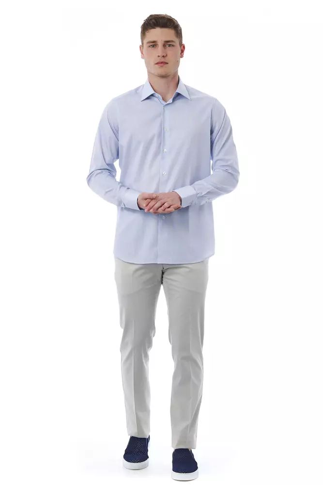 Bagutta Elegant Italian Collar Cotton Shirt