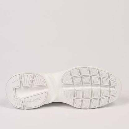 Neil Barrett Ultra-Chic Bolt Sneakers in Crisp White