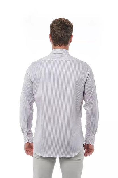 Bagutta Elegant White Italian Collar Shirt