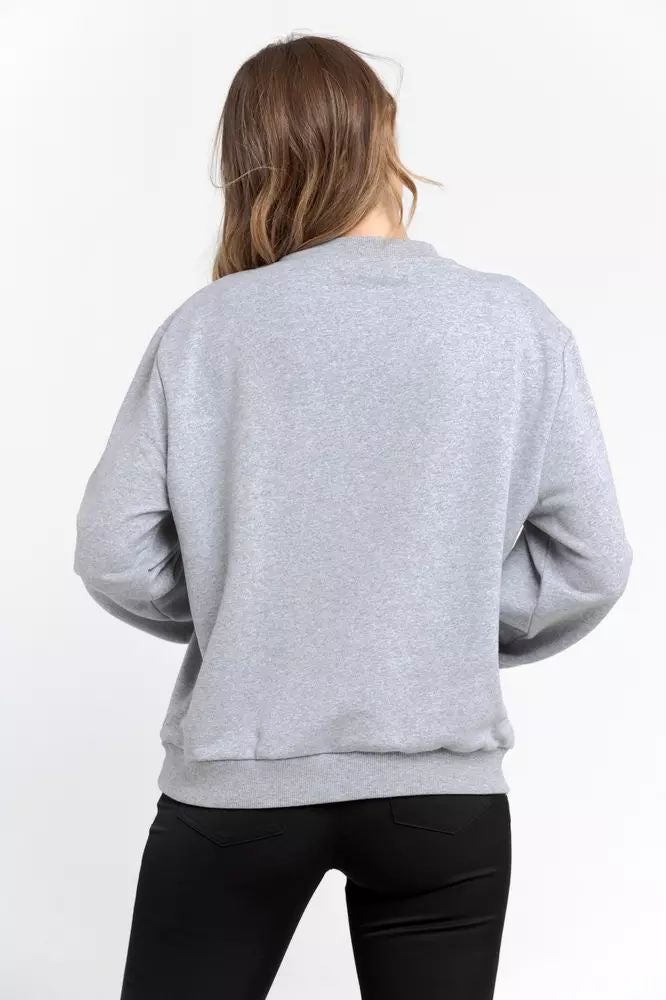 Trussardi Oversized Round-neck Cotton Blend Sweatshirt