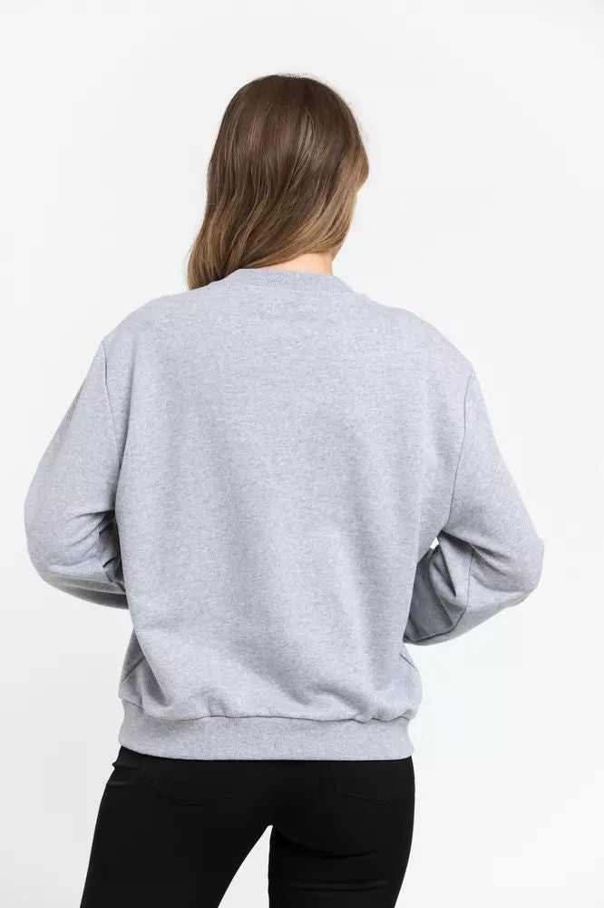 Trussardi Oversized Round-Neck Cotton Blend Sweatshirt