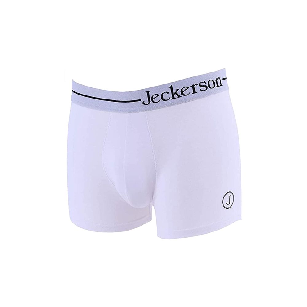 Jeckerson Elastic Monochrome Men's Boxer Duo with Printed Logo