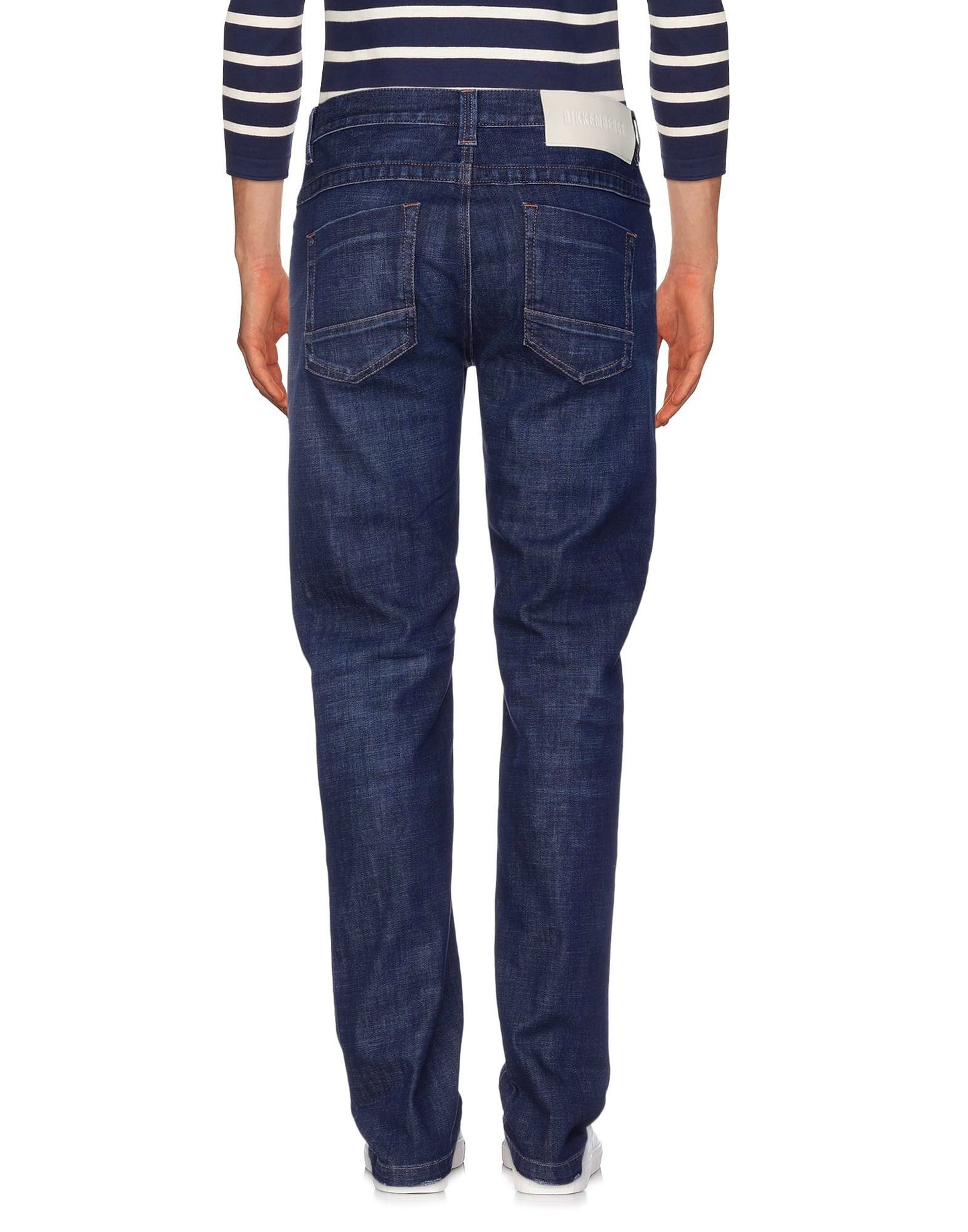 Bikkembergs Sleek Dark Blue Regular Fit Jeans