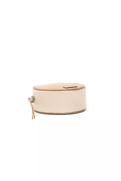 Pompei Donatella Elegant Small Oval Leather Crossbody Bag