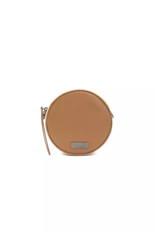 Pompei Donatella Elegant Small Oval Leather Crossbody Bag