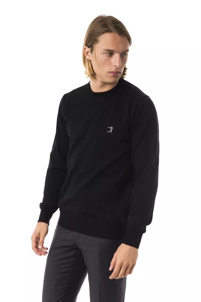 Uominitaliani Embroidered Extrafine Merino Wool Sweater