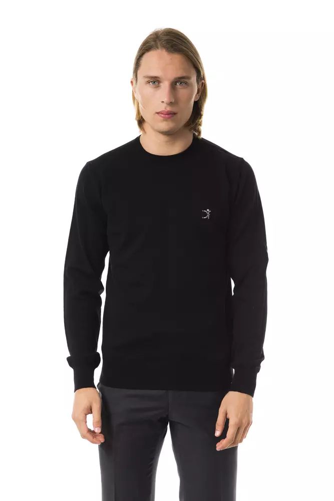 Uominitaliani Embroidered Extrafine Merino Wool Sweater