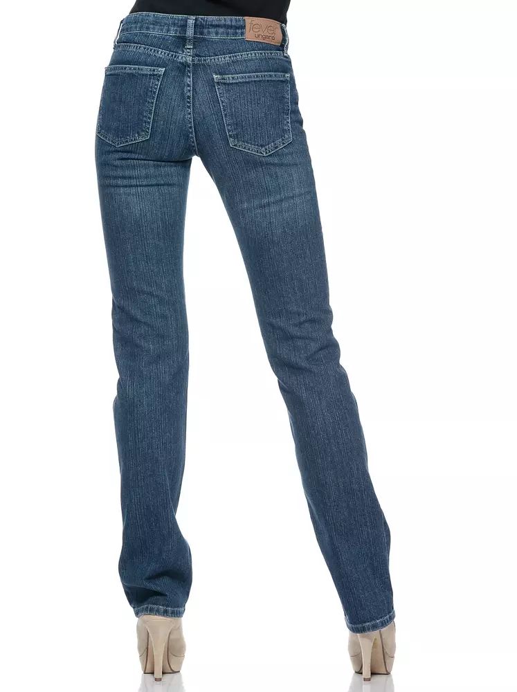 Ungaro Fever Chic Regular Fit Blue Jeans with Unique Logo Detail