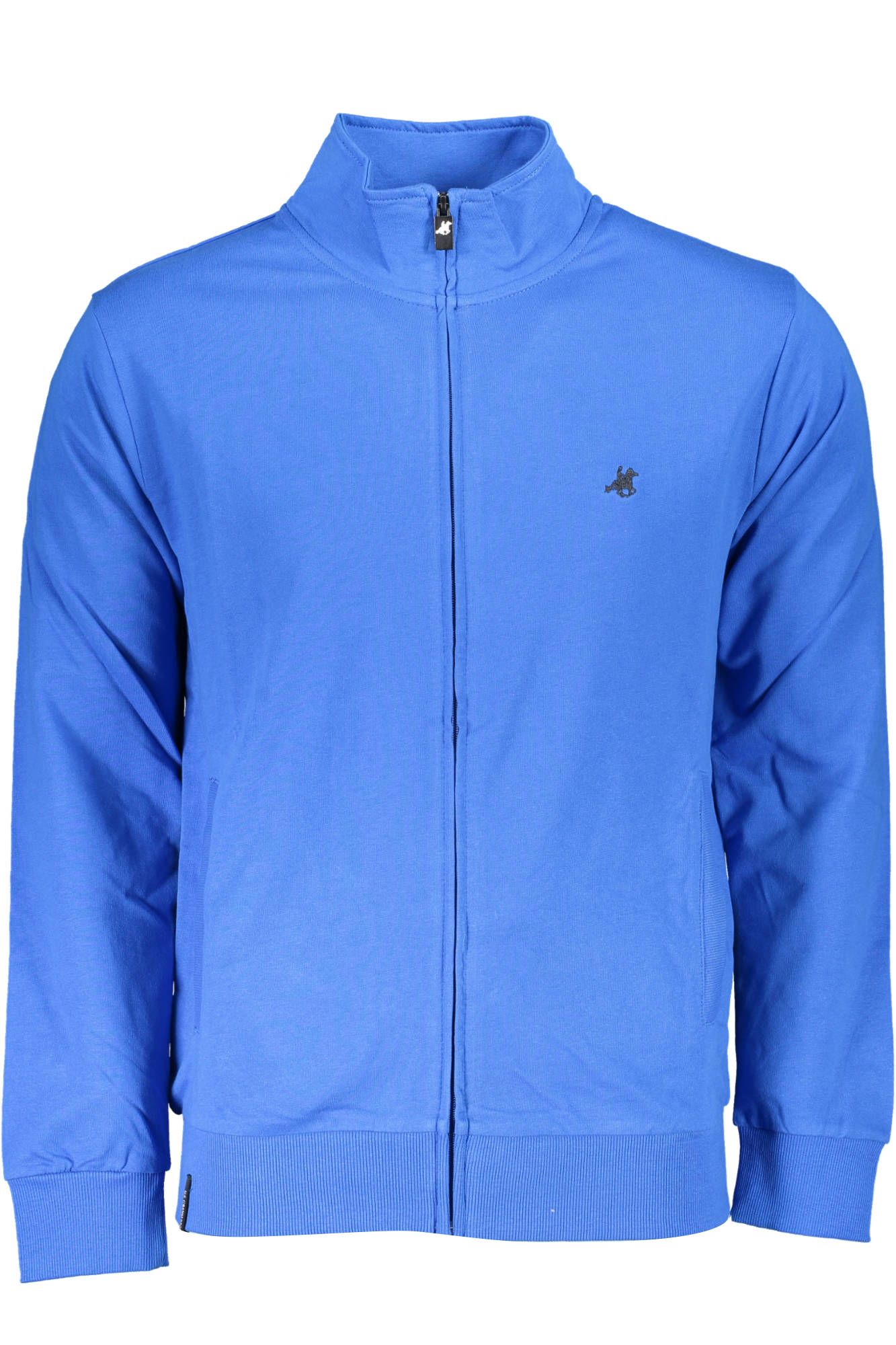 U.S. Grand Polo Elevated Casual Blue Zip Sweatshirt