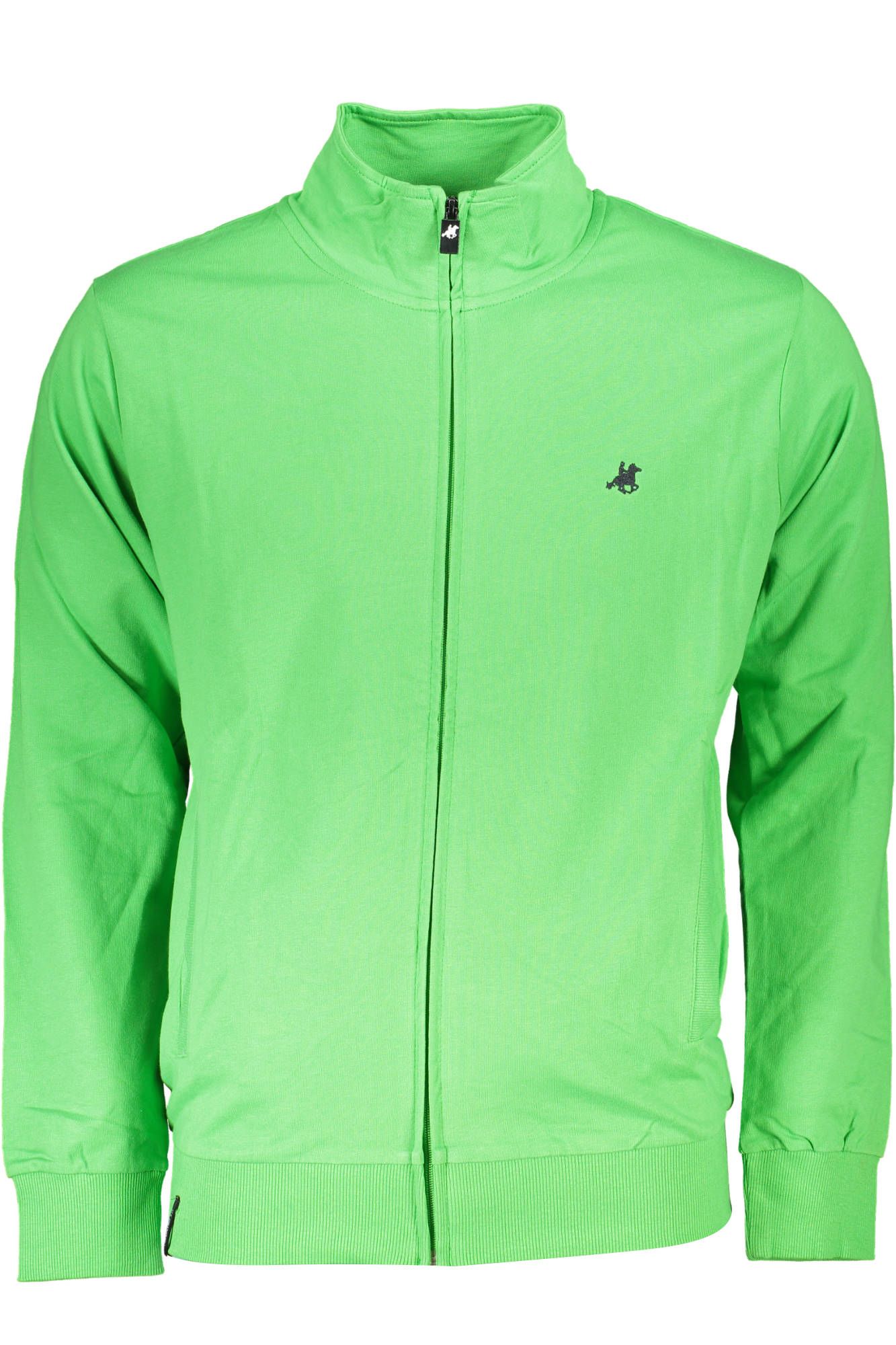 U.S. Grand Polo Green High Collar Embroidered Sweatshirt