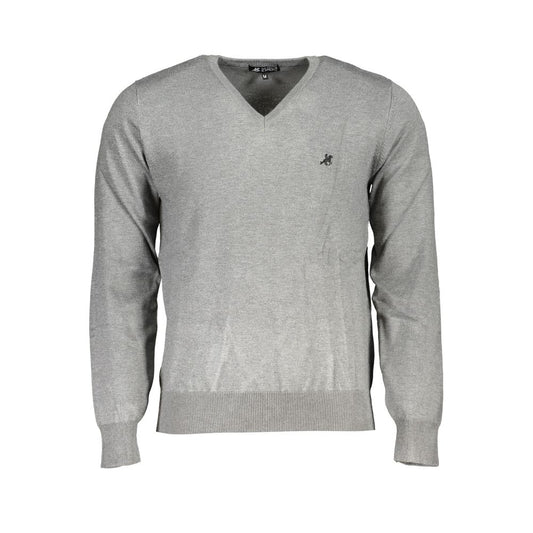 U.S. Grand Polo Gray Nylon Sweater