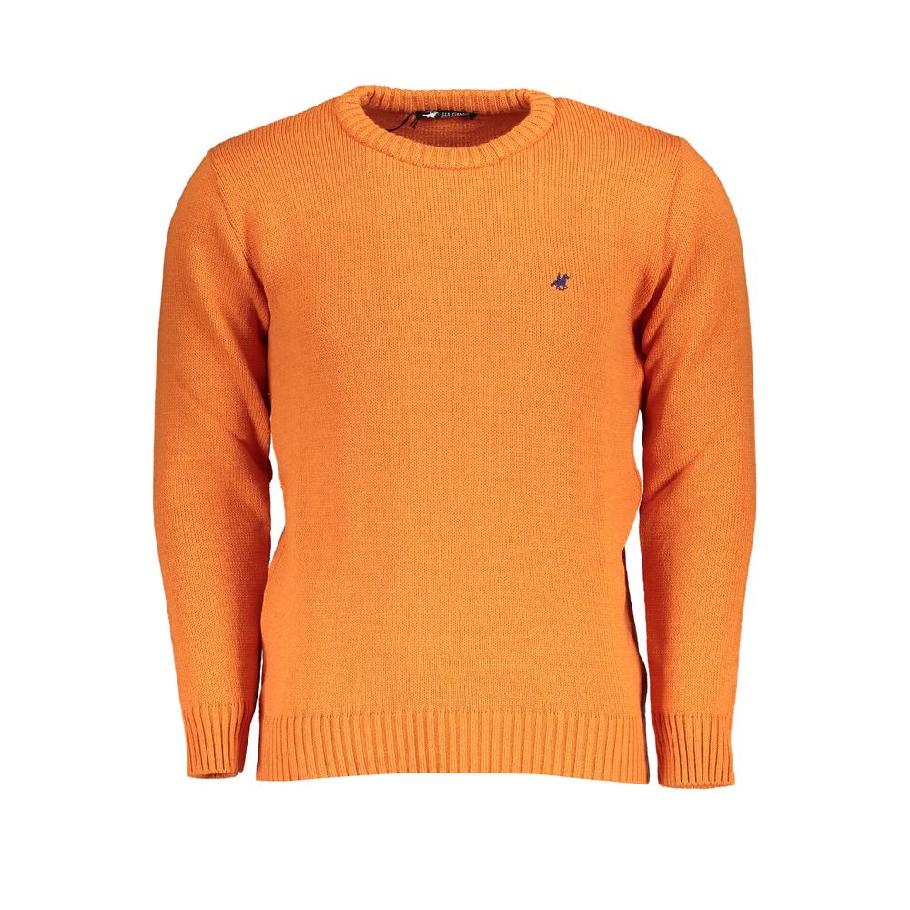 U.S. Grand Polo Orange Fabric Sweater