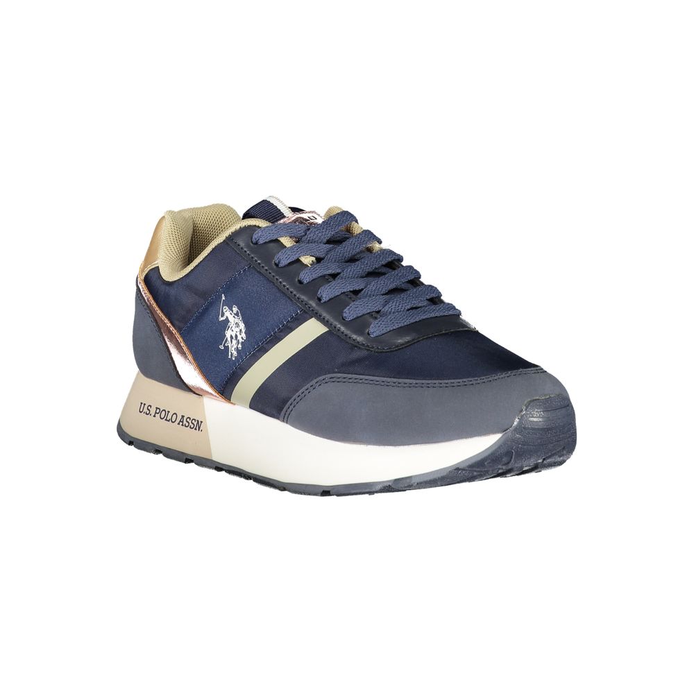 U.S. POLO ASSN. Stylish Blue Sports Sneakers with Eye-Catching Details