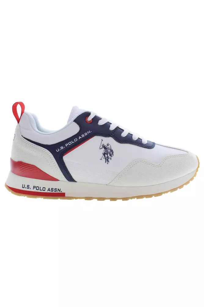 U.S. POLO ASSN. Sleek White Sneakers with Contrasting Accents