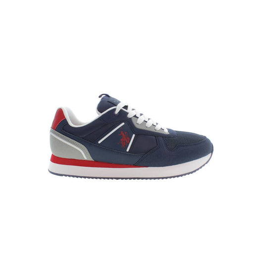 U.S. POLO ASSN. Sleek Blue Sports Sneakers with Contrasting Accents