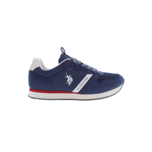 U.S. POLO ASSN. Sleek Blue Lace-Up Sports Sneakers