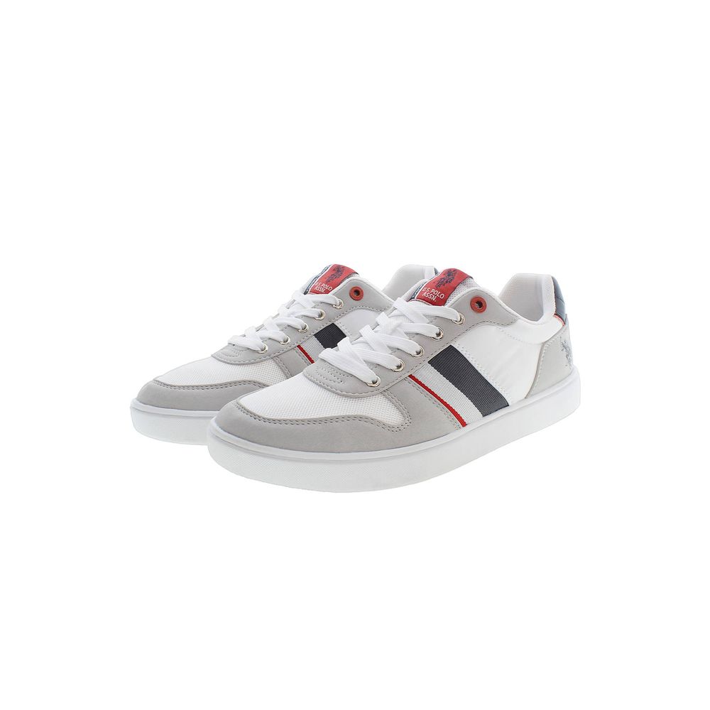 U.S. POLO ASSN. Chic Gray Lace-Up Sneakers with Logo Detail