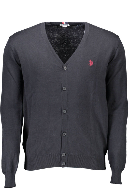 U.S. POLO ASSN. Classic V-Neck Cardigan in Blue