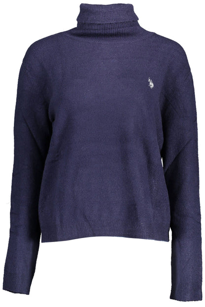 U.S. POLO ASSN. Chic Turtleneck Sweater with Embroidered Logo