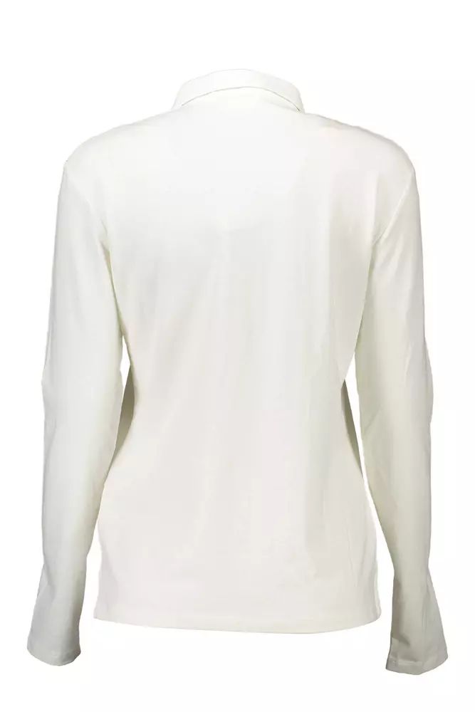 U.S. POLO ASSN. Elegant Long-Sleeved White Polo Shirt