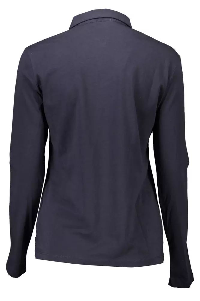 U.S. POLO ASSN. Elegant Long-Sleeved Blue Polo for Women