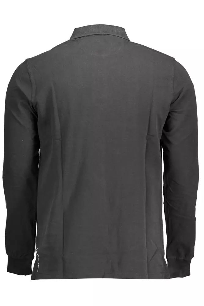 U.S. POLO ASSN. Classic Black Long-Sleeve Polo Elegance