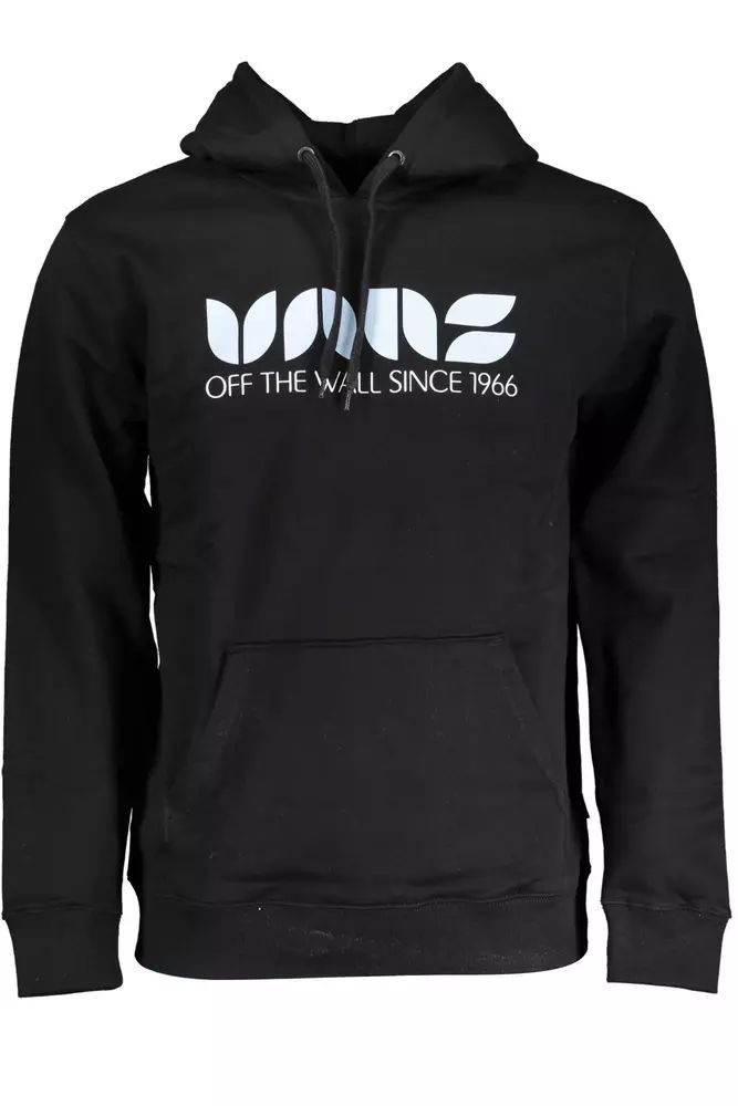 Vans Elegant Long-Sleeved Hooded Sweatshirt in Black