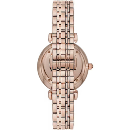 Emporio Armani Elegant Rose Gold-Tone Ladies Watch